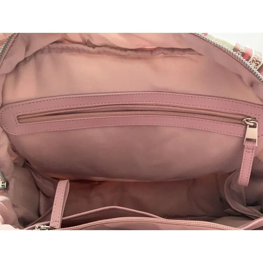 Isaac Mizrahi Tote-Duffle-Carryon-Baby-Overnight Bag-Crossb-Strap-Fair Isle-Gift